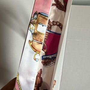 2 Silk Scarf with Nautical Print